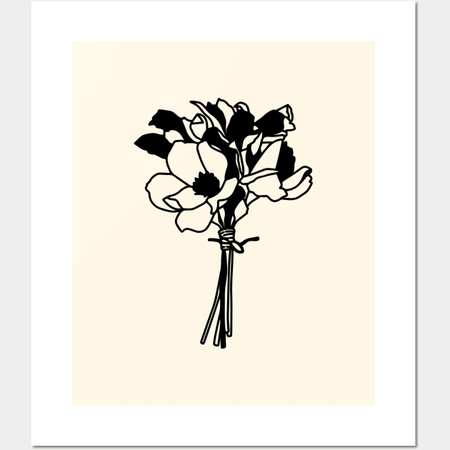 minimalist flowers Wall Art by Vintage Dream